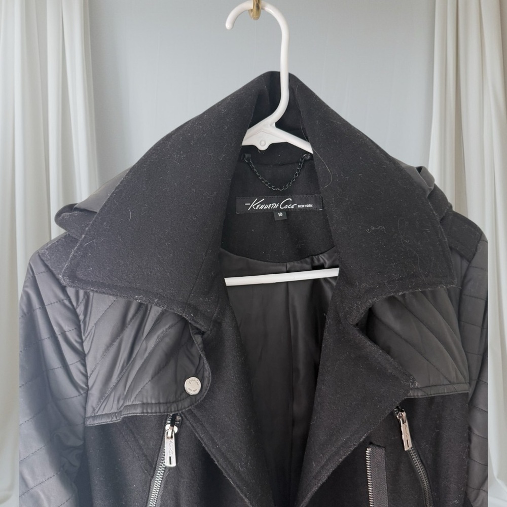 Kenneth Cole New York Black Quilted Women's Coat - Picture 2 of 8